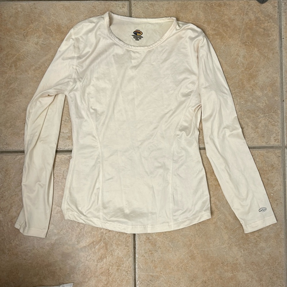 Duofold by Champion Cream White Long Sleeve Thermal
